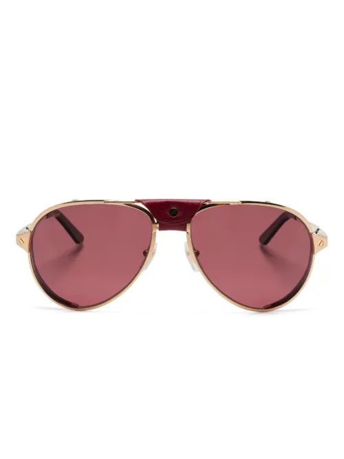 Lunettes de soleil Santos De Cartier - Cartier Eyewear - Modalova