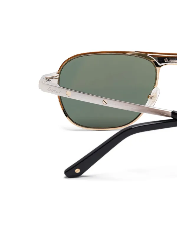 Cartier Eyewear CT0532S Sunglasses | Silver | FARFETCH RO