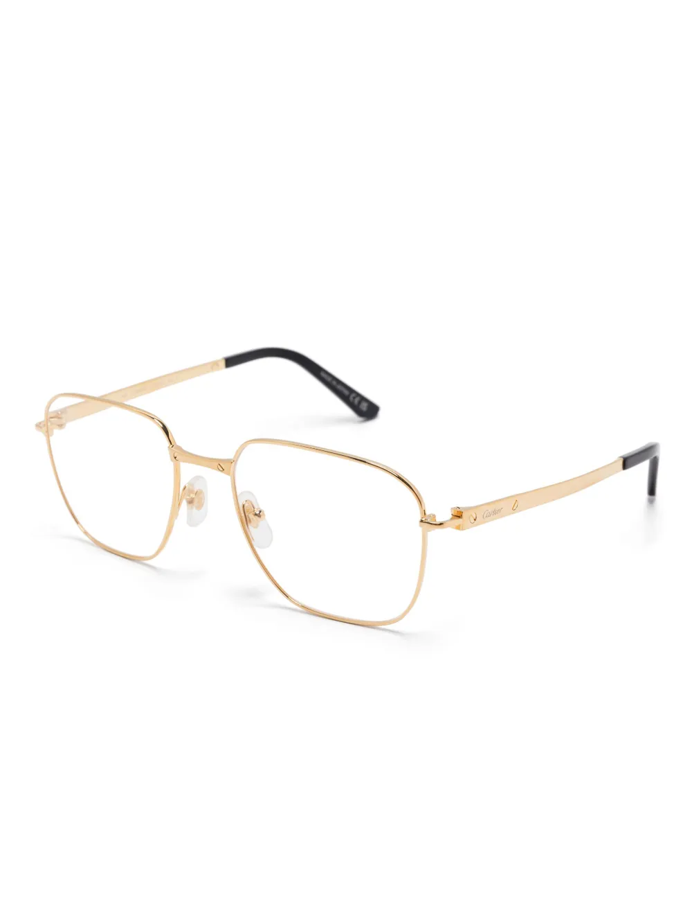 Cartier Eyewear Bril met vierkant montuur - Goud