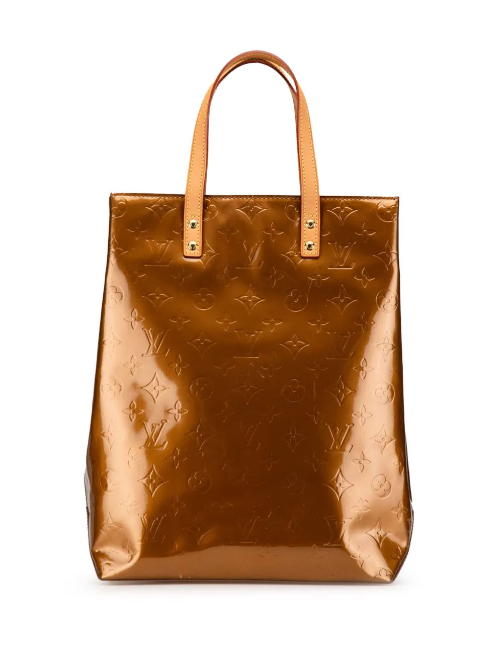 Louis Vuitton Pre-Owned 2002 モノグラム ヴェルニ リード MM ハンドバッグ - ブラウン Louis Vuitton Pre-Owned 2002 モノグラム ヴェルニ リード MM ハンドバッグ - ブラウン