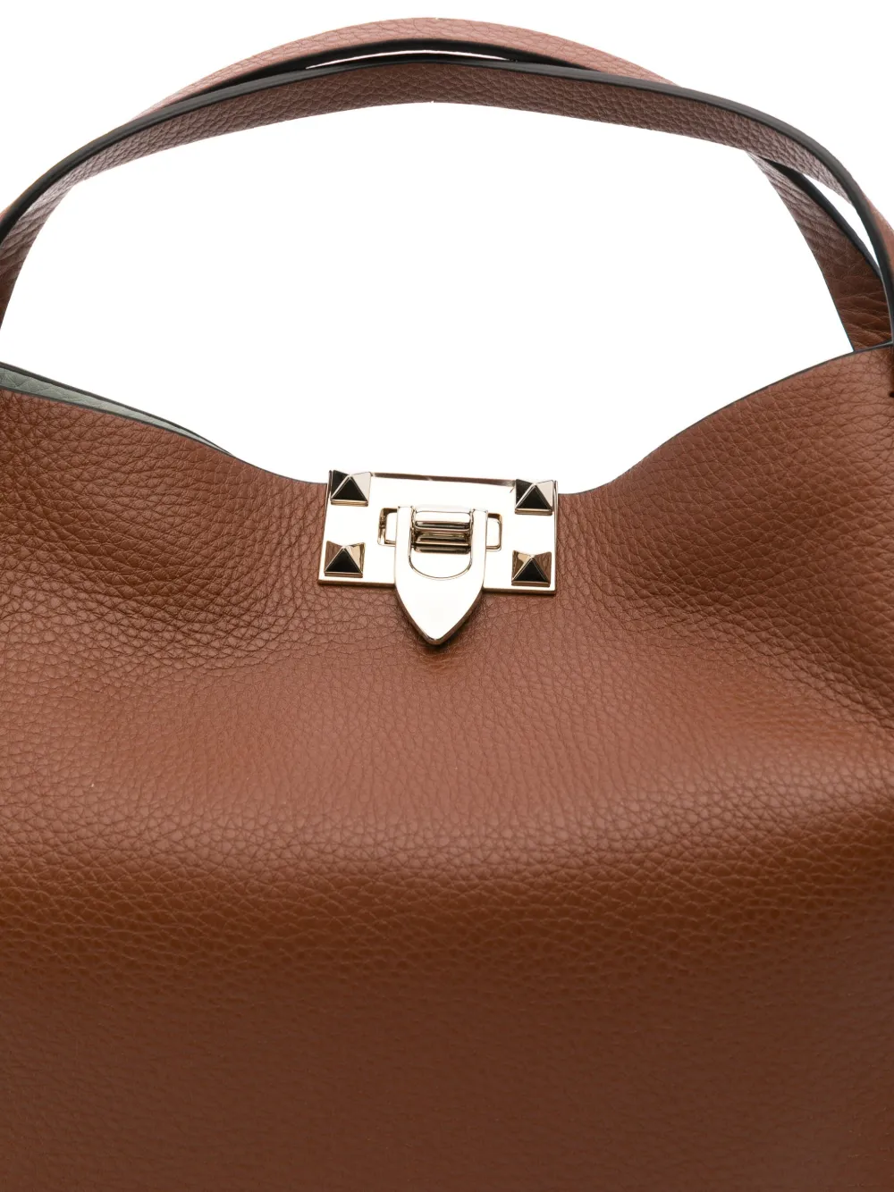 Valentino Garavani Rockstud kleine shopper Bruin