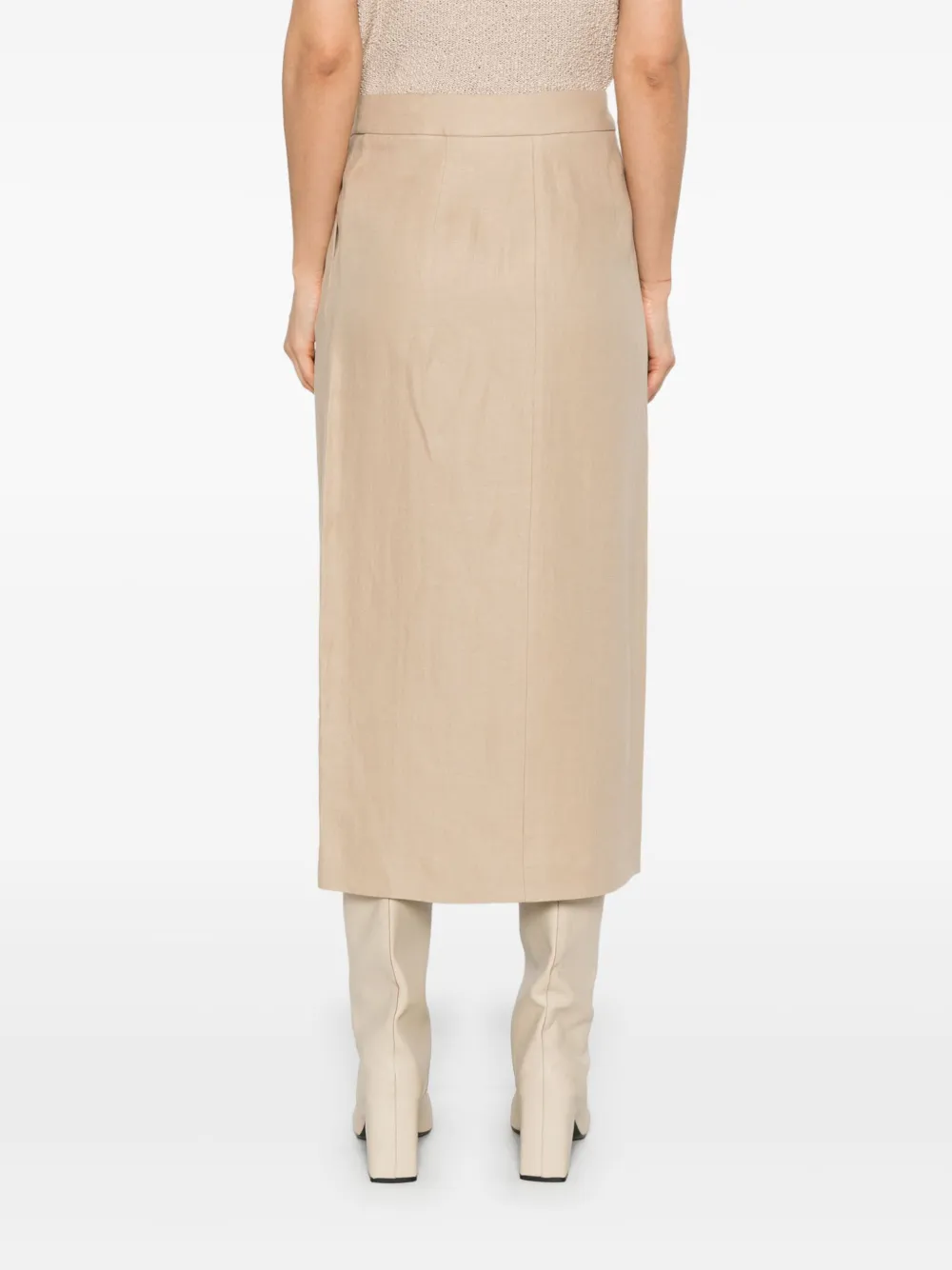 Peserico Midi-wikkelrok 046 BEIGE