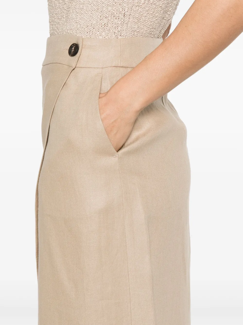 Peserico Midi-wikkelrok 046 BEIGE