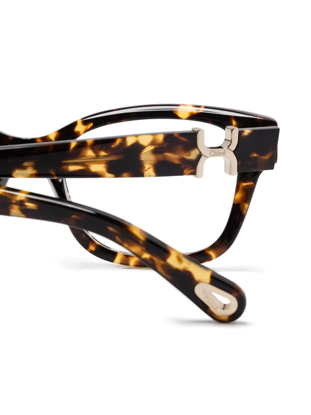 Chloé Eyewear Bril met vierkant montuur Bruin