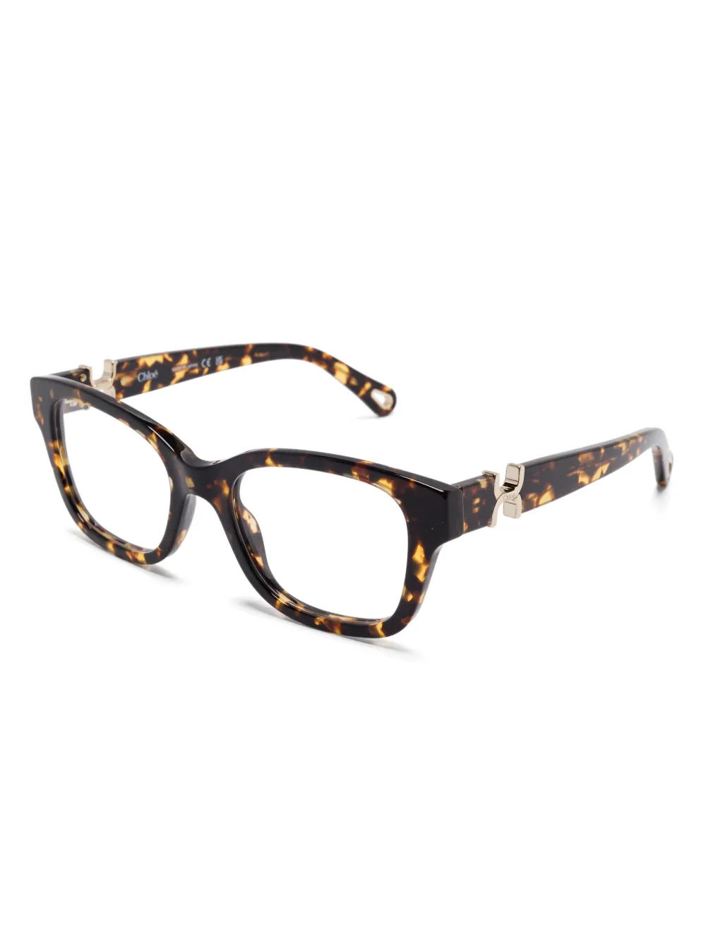 Chloé Eyewear Bril met vierkant montuur - Bruin