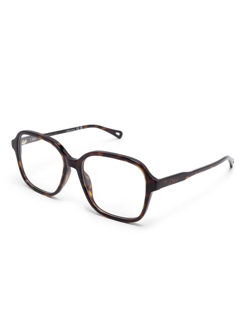 Chloé Eyewear Bril met vierkant montuur - Bruin