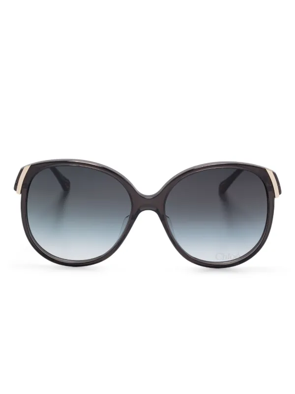 Chloé Eyewear オーバーサイズフレーム サングラス | グレー | FARFETCH JP