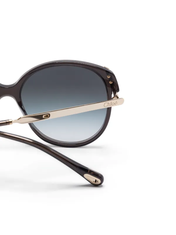 新品未使用CHLOEグレーオーバーサイズサングラス Chloé Eyewear オーバーサイズフレーム サングラス | グレー | FARFETCH JP