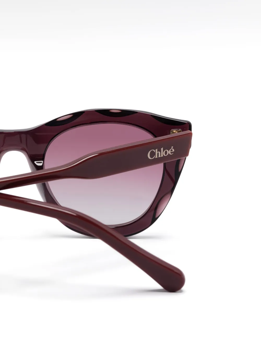 Chloé Eyewear Zonnebril met cat-eye montuur Paars