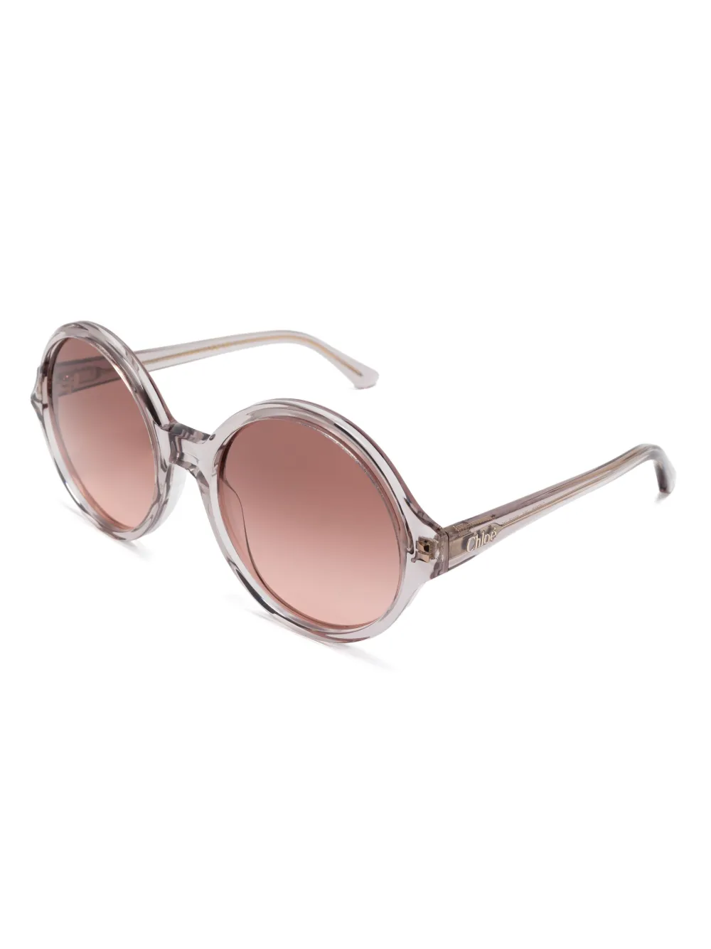 Chloé Eyewear Zonnebril met rond montuur - Paars