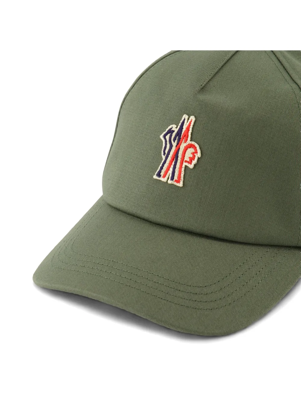 Moncler Grenoble Pet met logo-applicatie Groen