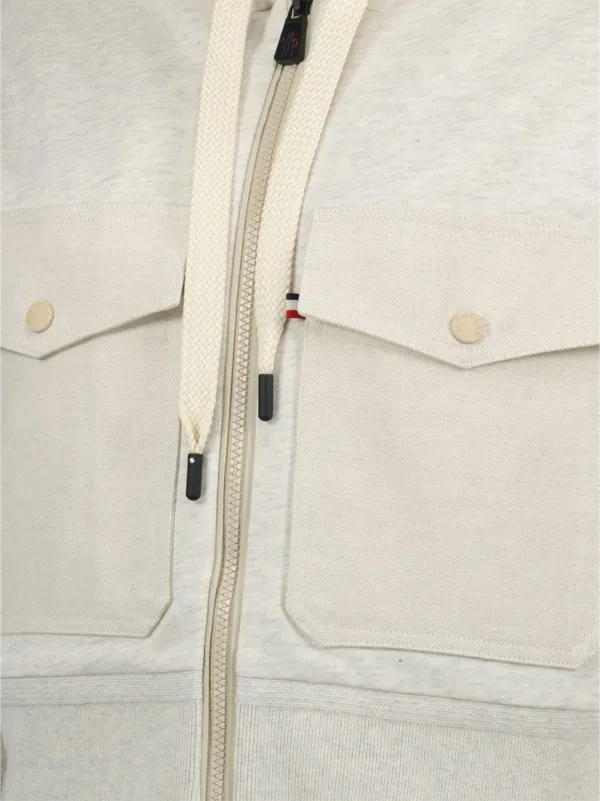 Moncler Grenoble ジップアップ パーカー | グレー | FARFETCH JP