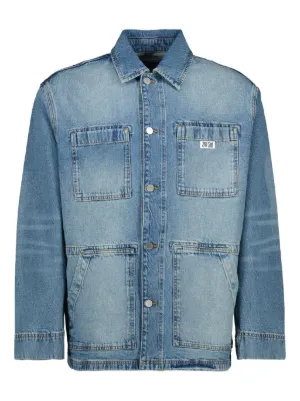 Balmain ジップディテール デニムジャケット | ブルー | FARFETCH JP