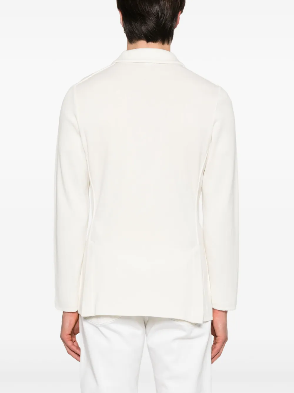 Lardini Gebreide blazer Wit
