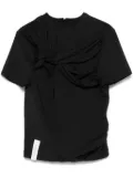 Rokh twisted knot T-shirt - Black