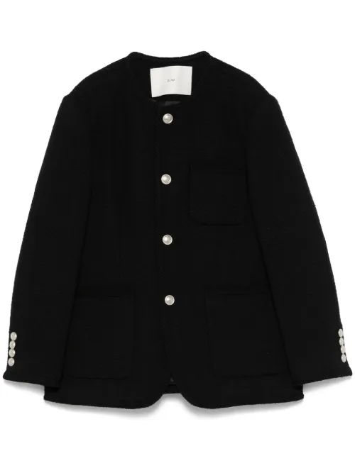 DUNST blazer en tweed - Noir - DUNST - Modalova