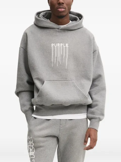 Purple Brand drip-effect hoodie