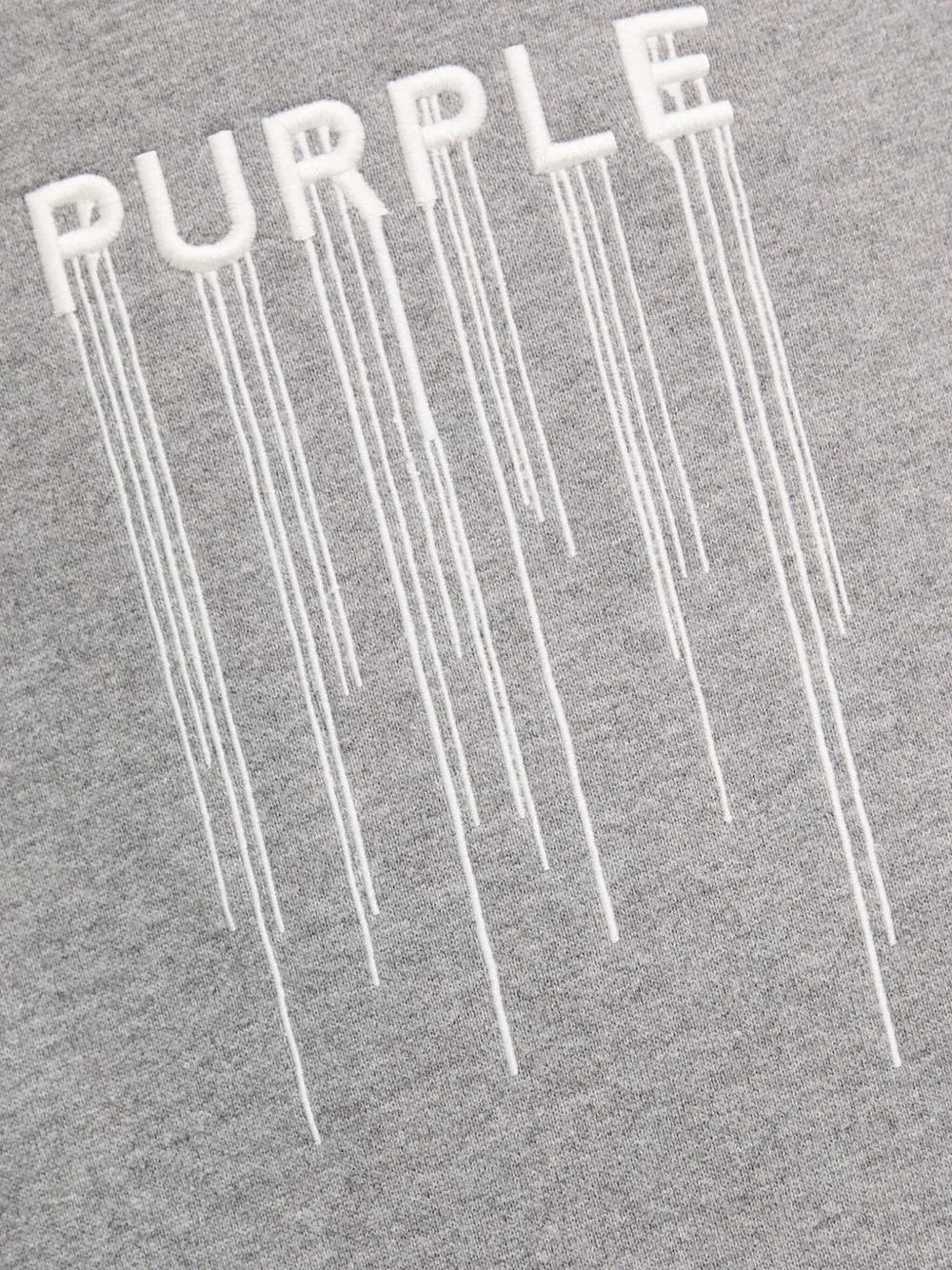 Purple Brand Hoodie met gedruppeld effect Grijs