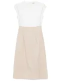 Peserico bead-detail midi dress - Neutrals