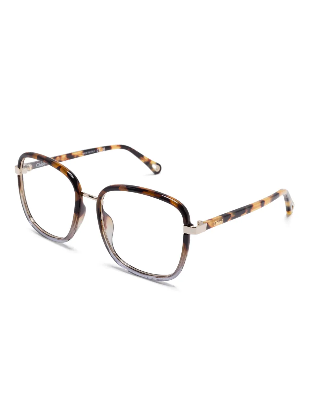 Chloé Eyewear Bril met vierkant montuur - Bruin