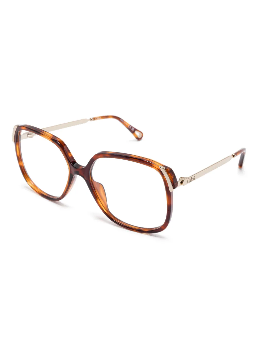 Chloé Eyewear Bril met vierkant montuur - Bruin