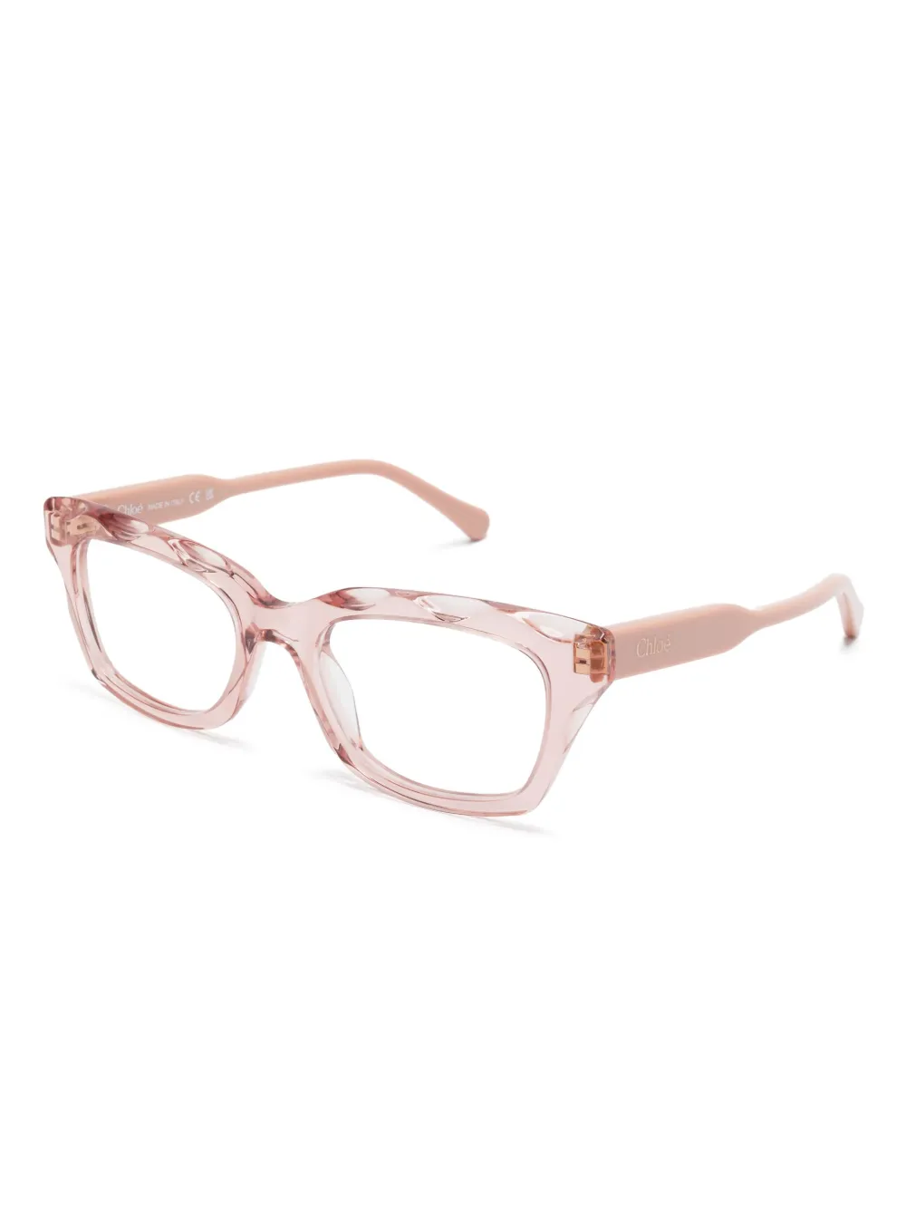 Chloé Eyewear Bril met rechthoekig montuur - Roze