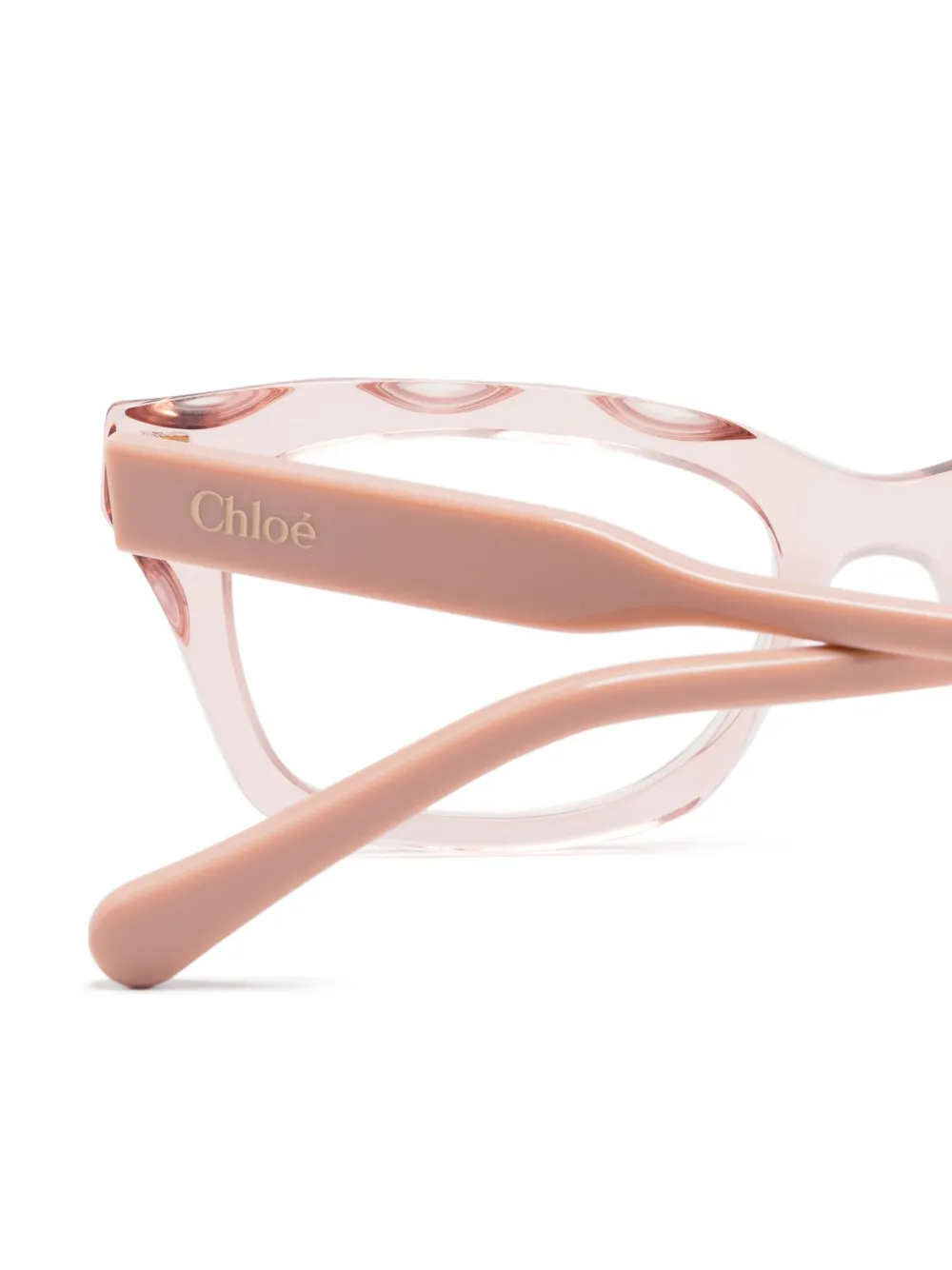 Chloé Eyewear Bril met rechthoekig montuur Roze