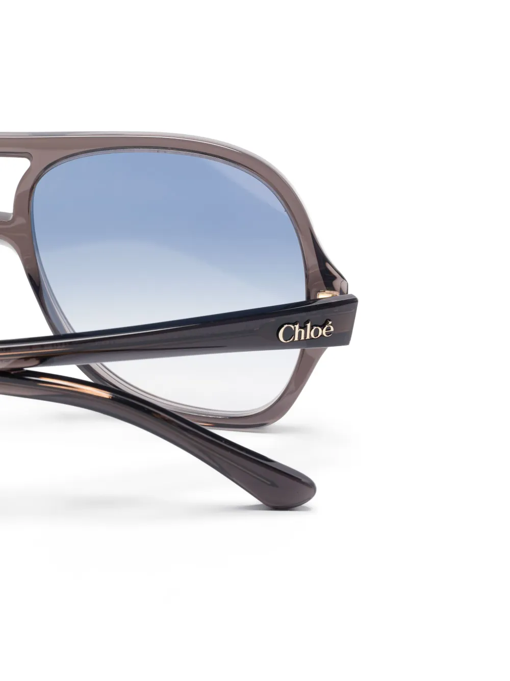 Chloé Eyewear Zonnebril met piloten montuur Zwart