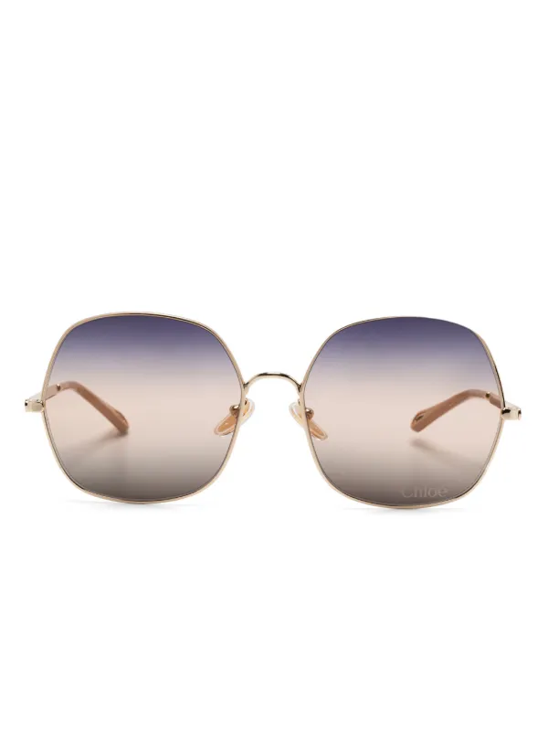 Chloé Eyewear oversize-frame Sunglasses Gold FARFETCH PH