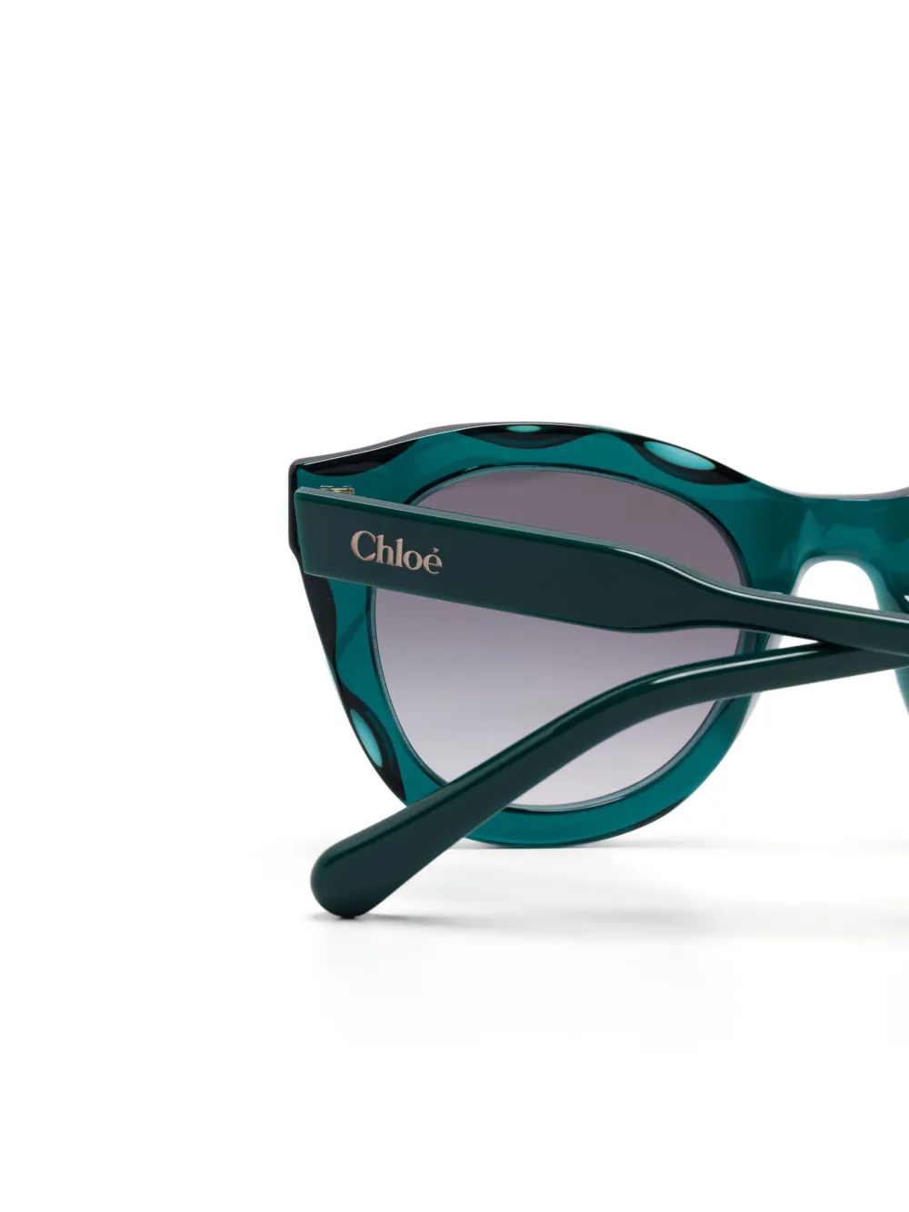 Chloé Eyewear Zonnebril met cat-eye montuur Groen