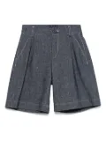 Fay Kids slub-texture shorts - Blue
