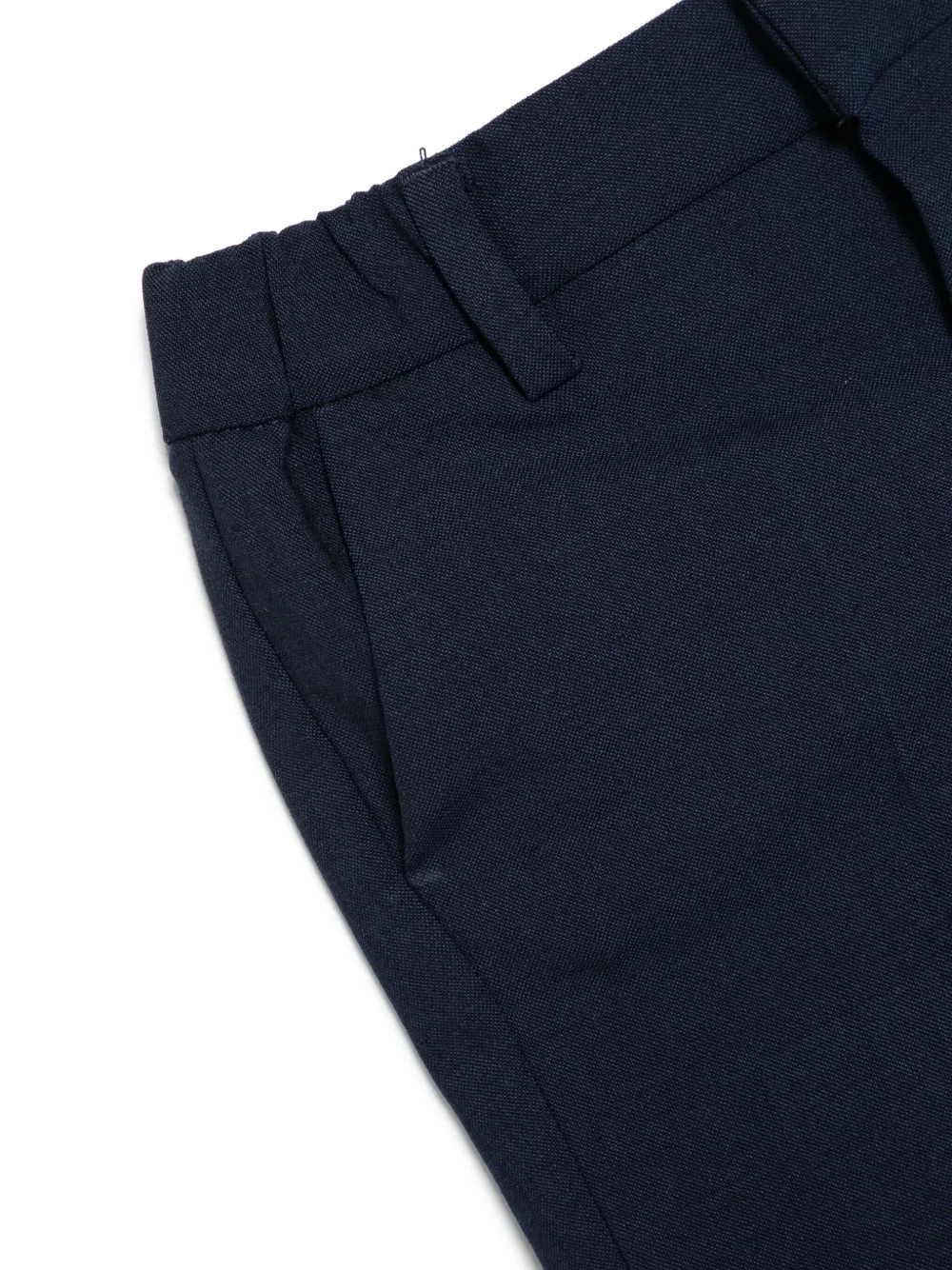 Fay Pressed-crease Shorts Set In Blue