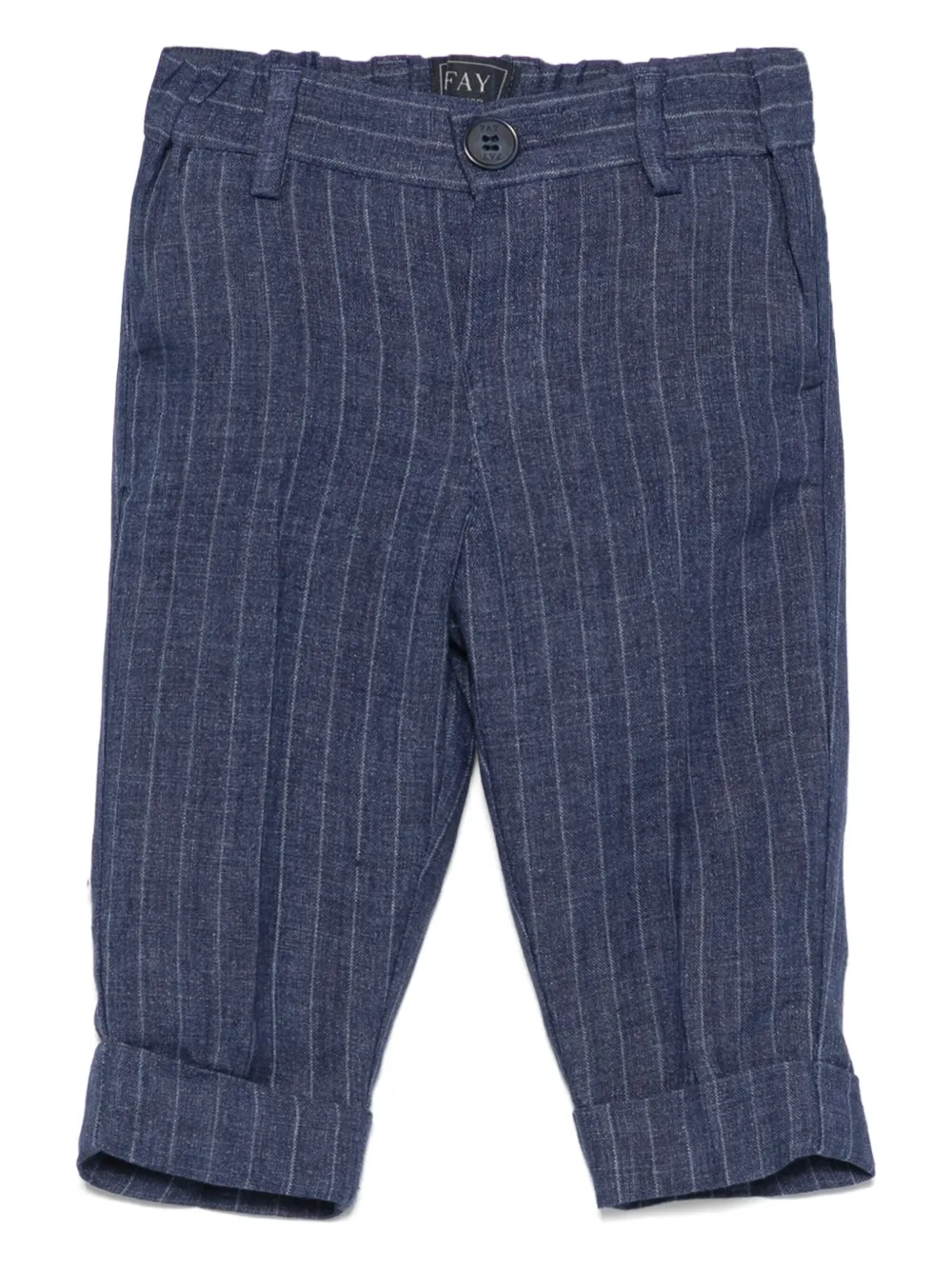 Fay Kids pinstriped trousers - Blu