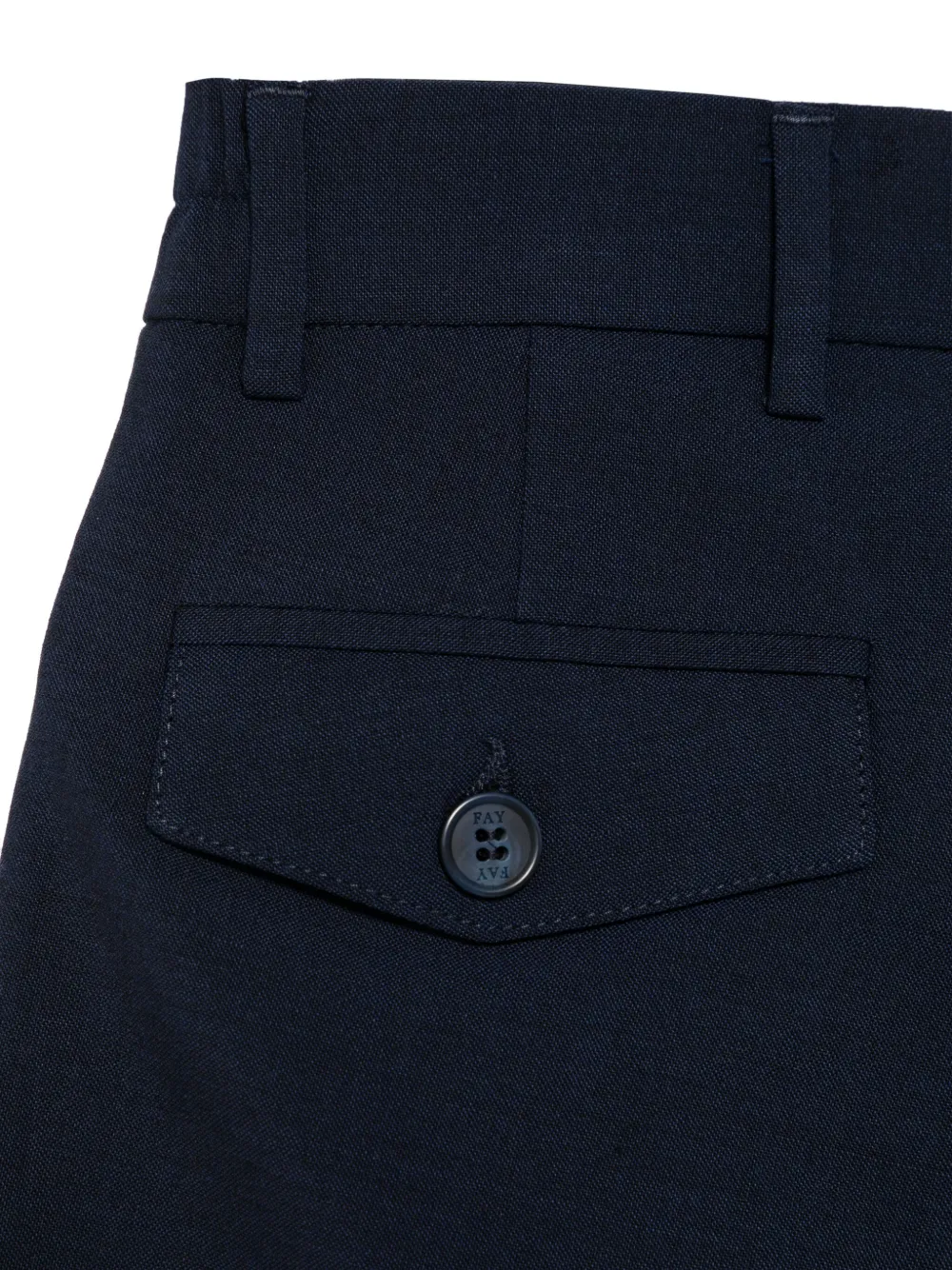Fay Kids Shorts met geplooid detail Blauw