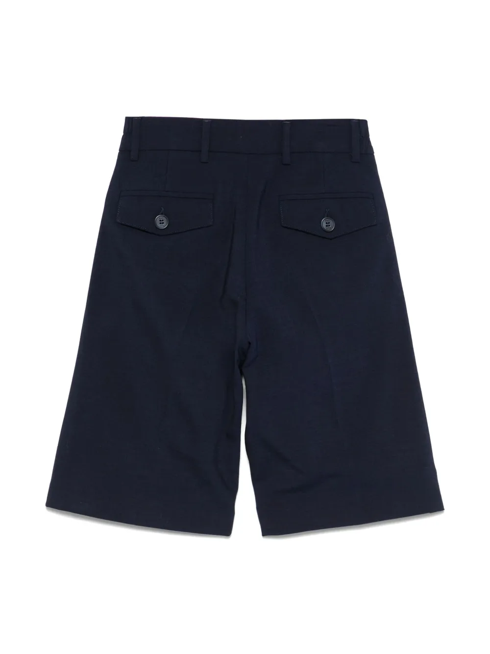 Fay Kids Shorts met geplooid detail - Blauw