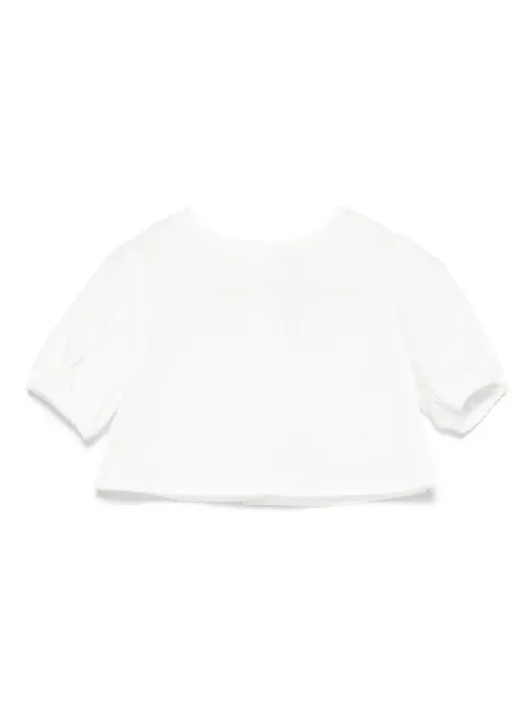 Simonetta blusa de tejido seersucker