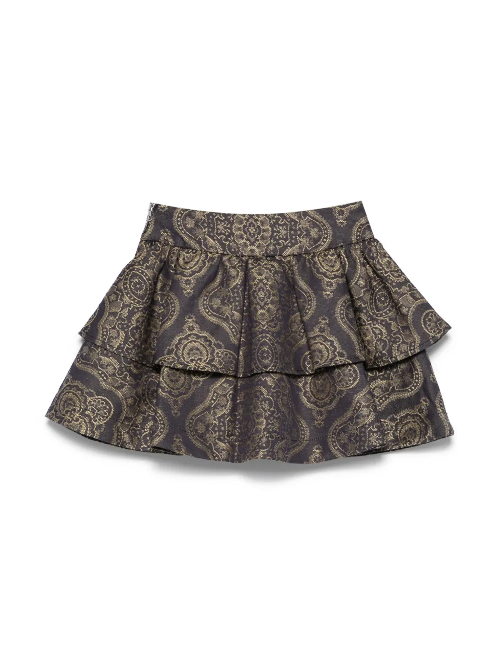 ETRO KIDS patterned-jacquard skirt - Blauw