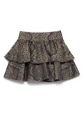 ETRO KIDS patterned-jacquard skirt - Blue