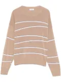 Peserico striped sweater - Brown