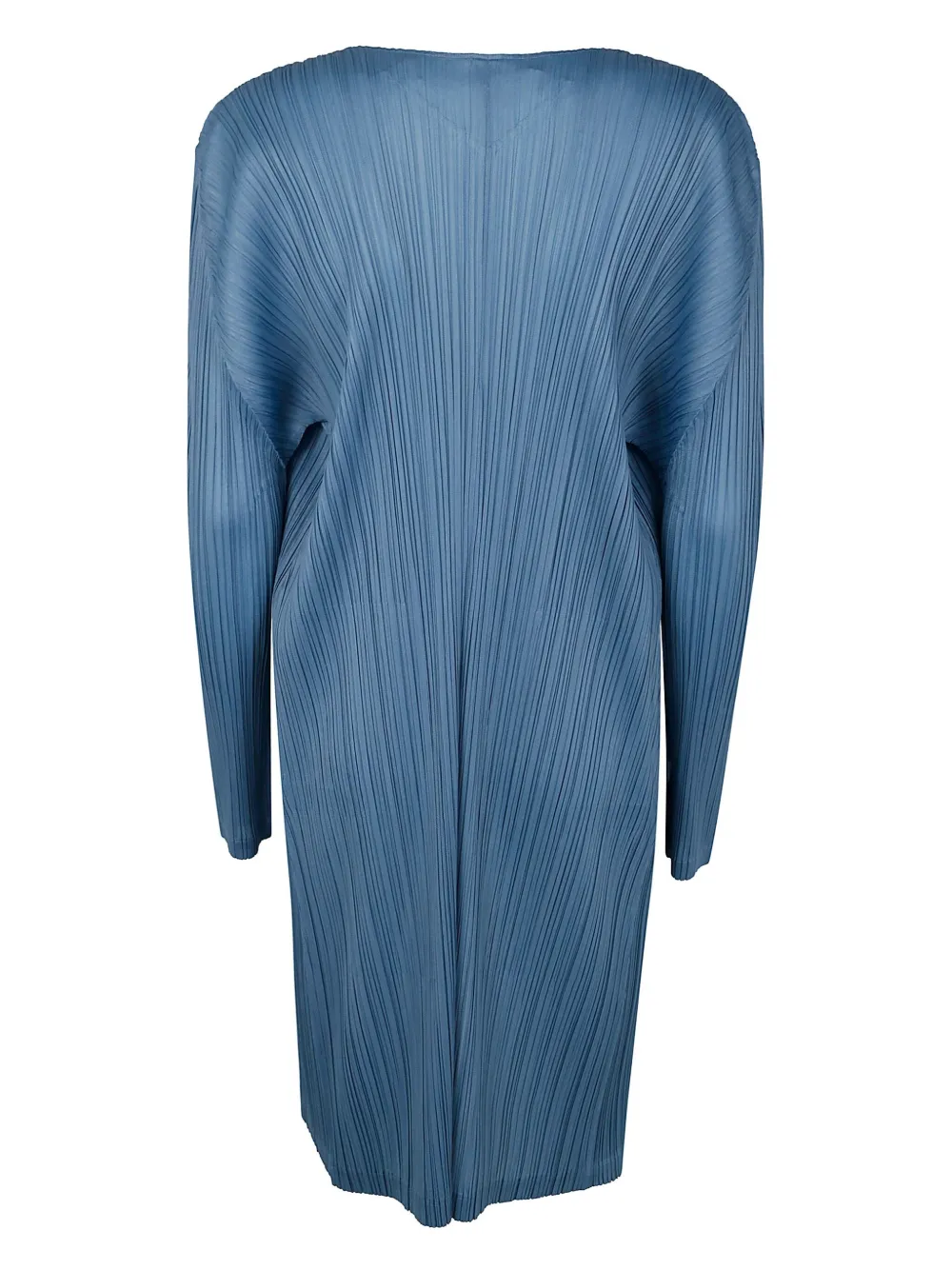 Pleats Please Issey Miyake pleated coat - Blauw