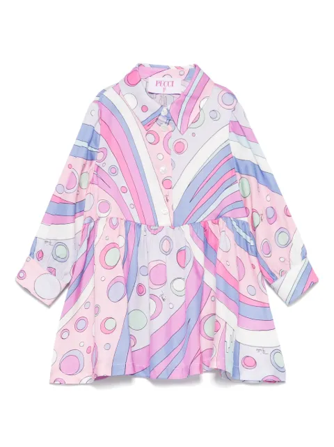 PUCCI Junior Vestido com estampa Fontane
