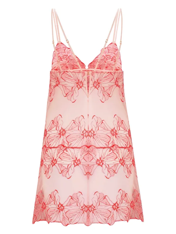 pink babydoll slip dress Fleur Of England Rosa Babydoll Slip | Pink
