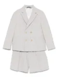 Eleventy Kids plaid check-pattern suit - GREY