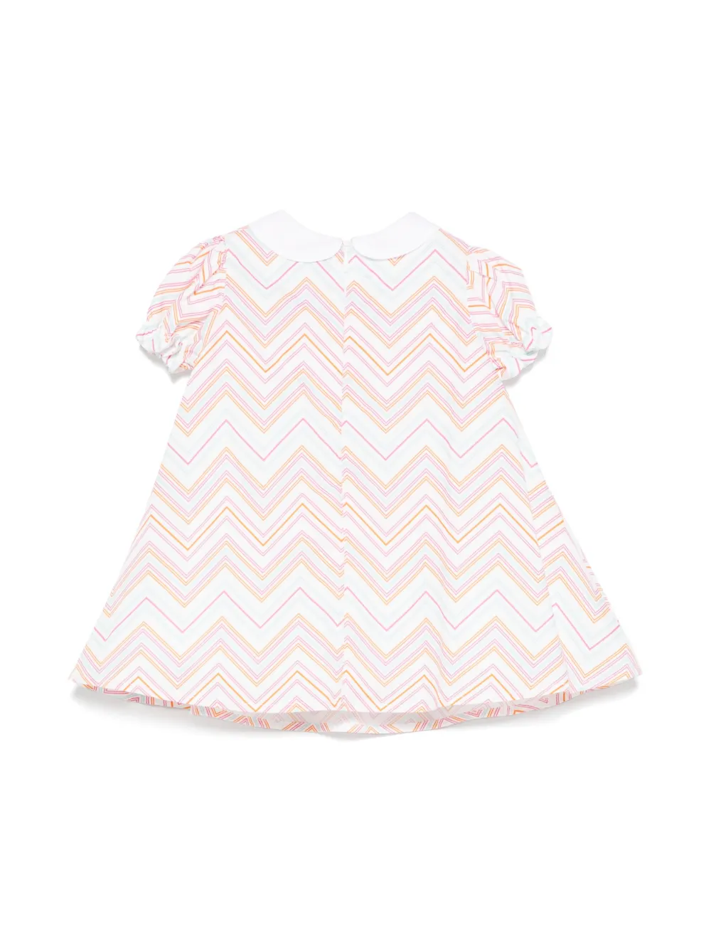 missonikids Missoni Kids Jurk met zigzag-patroon - Wit