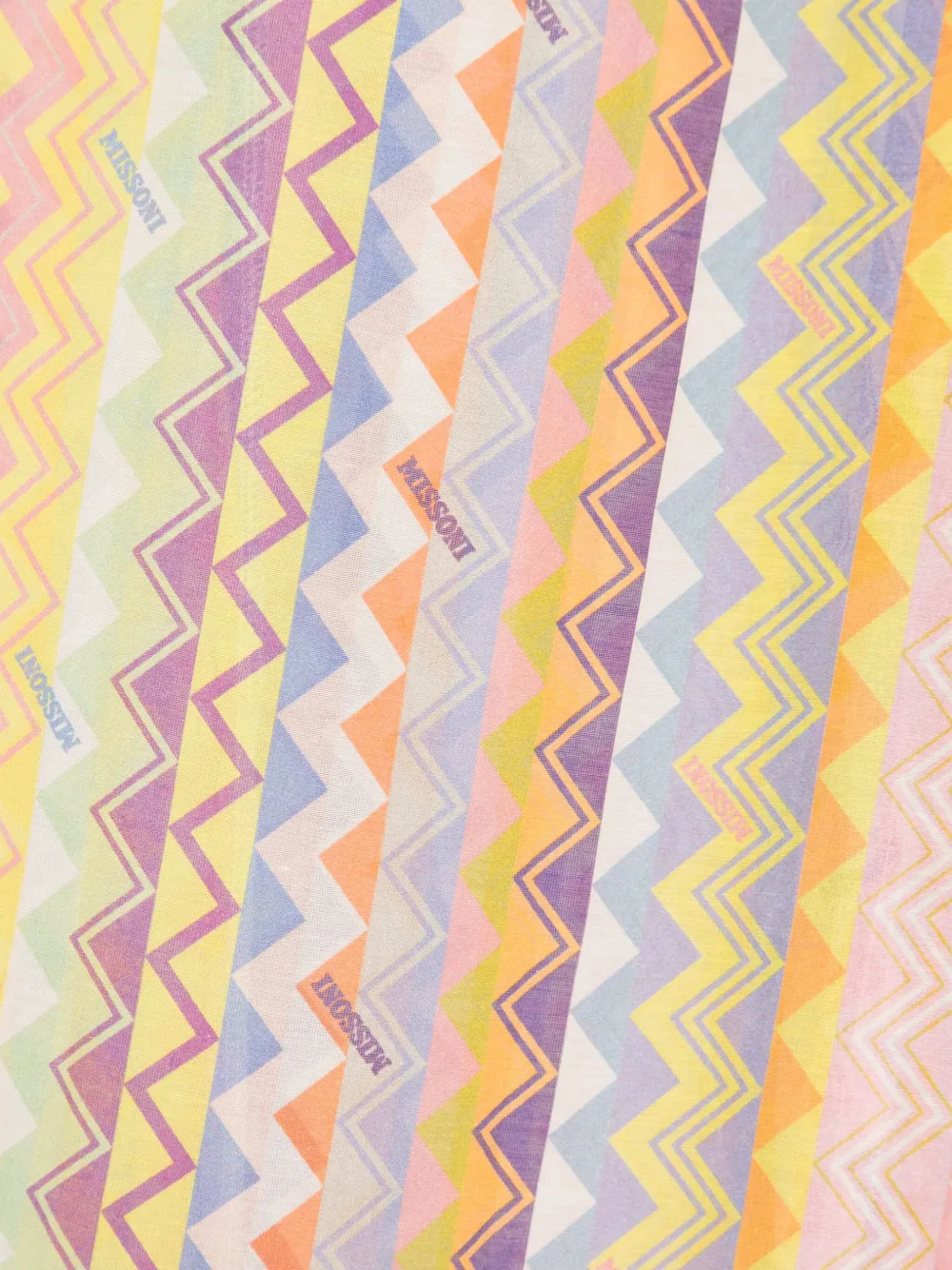 Missoni Kids Broek met zigzag-patroon Geel