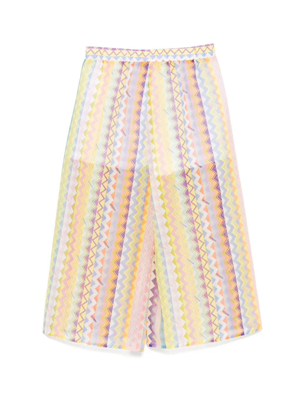 Missoni Kids Broek met zigzag-patroon - Geel