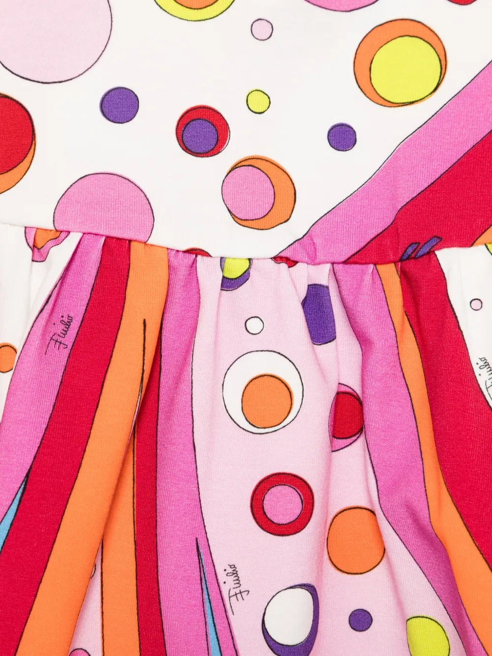 PUCCI Junior Jurk met print Wit