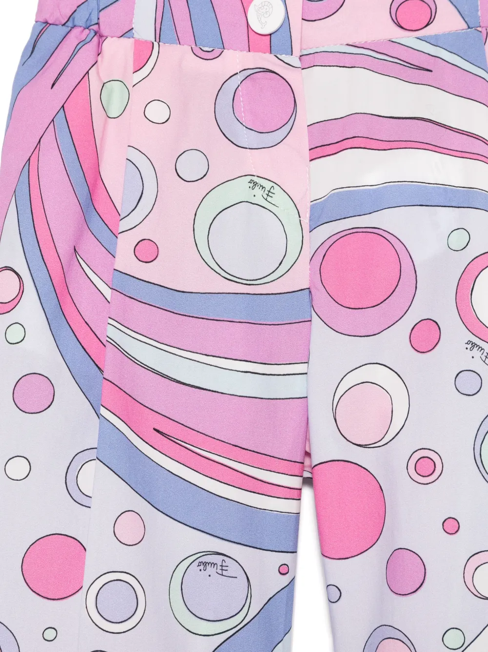 Shop Pucci Junior Fontane-print Trousers In Pink
