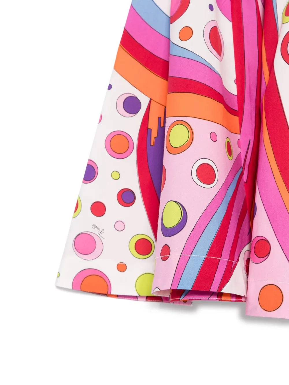 PUCCI JUNIOR FONTANE-PRINT SKIRT