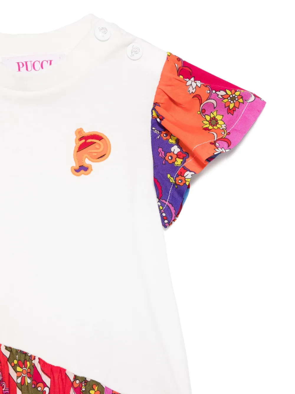 PUCCI Junior T-shirt met Festa-print Wit